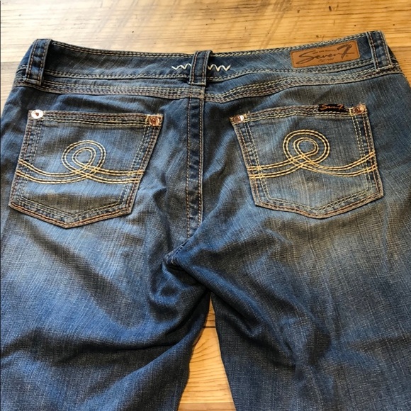 Seven7 Blue Jeans Size 12 - Picture 3 of 3